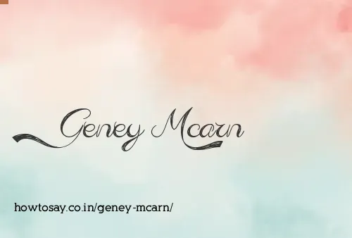 Geney Mcarn