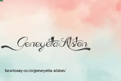Geneyetta Alston