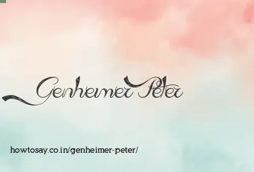 Genheimer Peter