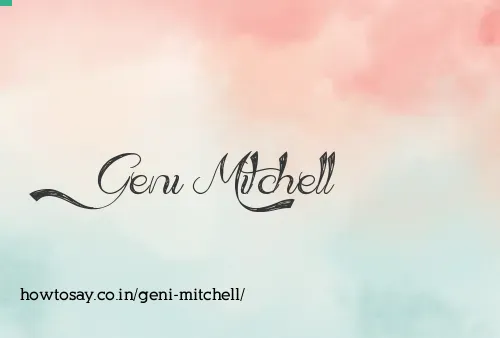 Geni Mitchell