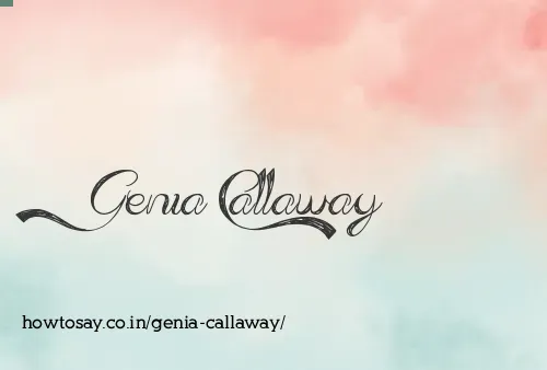 Genia Callaway