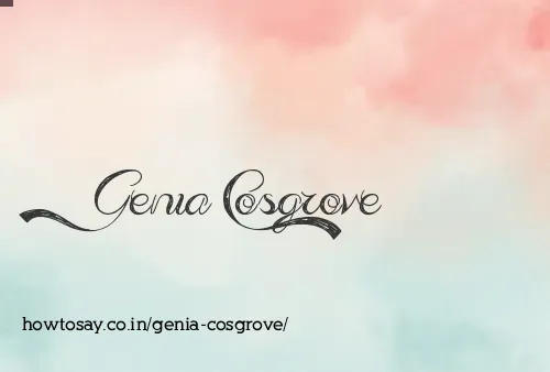 Genia Cosgrove