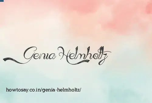 Genia Helmholtz