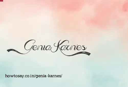 Genia Karnes