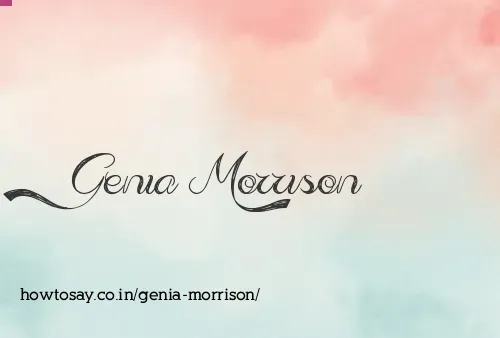 Genia Morrison