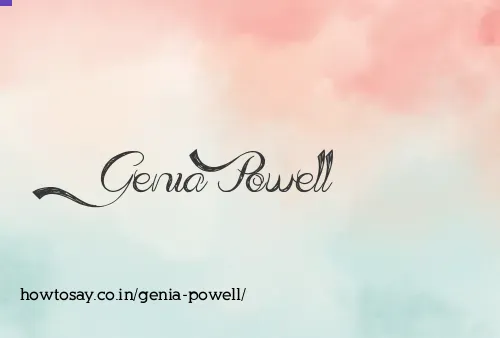 Genia Powell