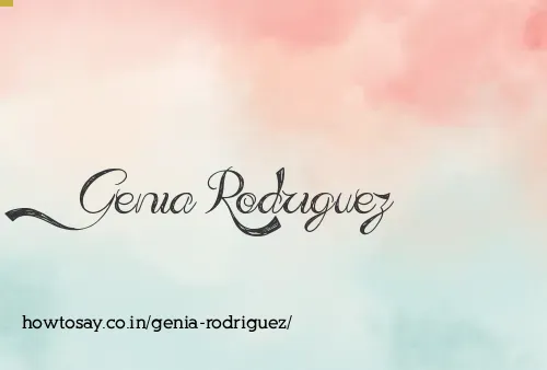 Genia Rodriguez