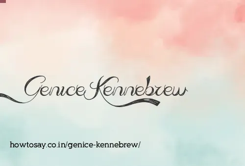 Genice Kennebrew