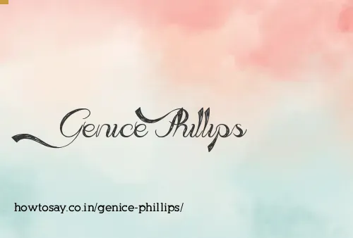 Genice Phillips