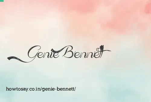 Genie Bennett