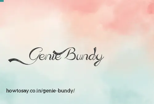 Genie Bundy