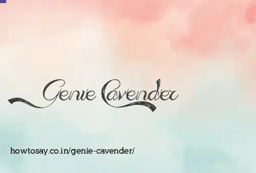 Genie Cavender