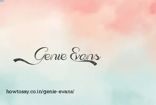 Genie Evans