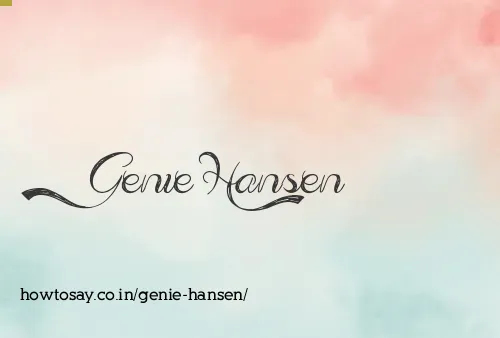 Genie Hansen