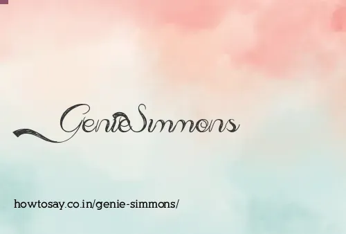 Genie Simmons