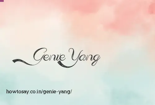 Genie Yang