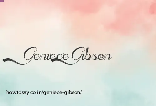Geniece Gibson