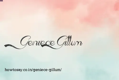 Geniece Gillum