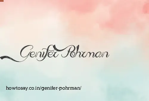 Genifer Pohrman
