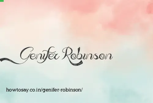 Genifer Robinson