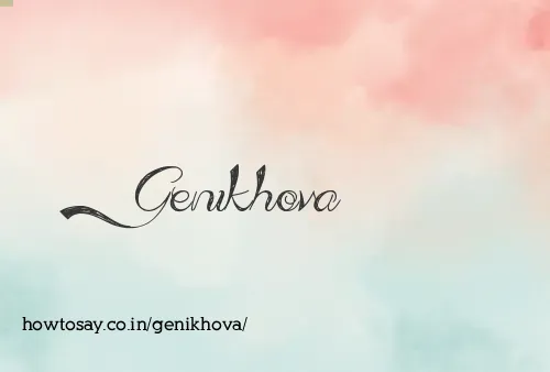 Genikhova