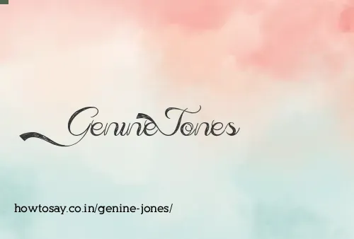 Genine Jones