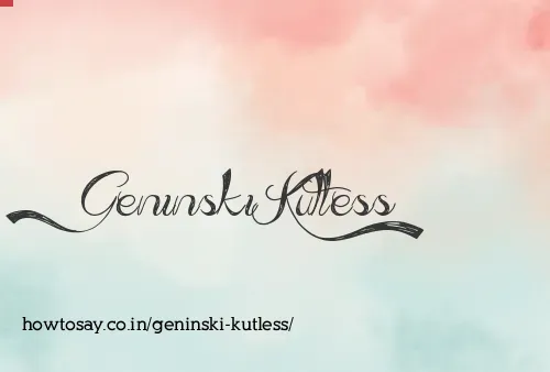 Geninski Kutless