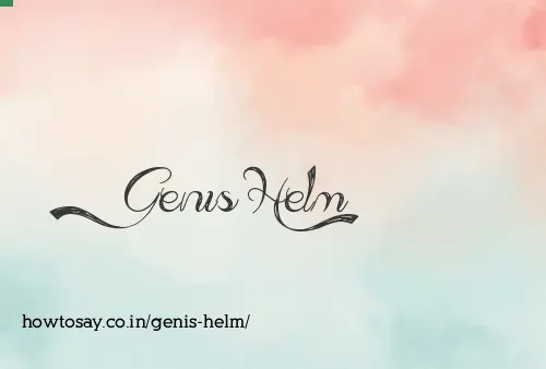 Genis Helm