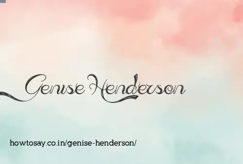 Genise Henderson