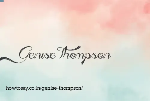 Genise Thompson
