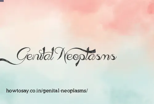 Genital Neoplasms