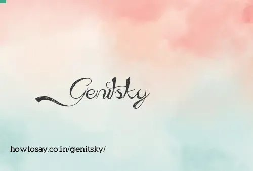 Genitsky