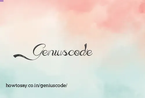 Geniuscode