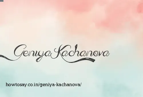 Geniya Kachanova