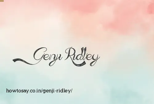 Genji Ridley