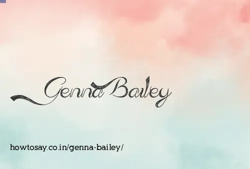 Genna Bailey