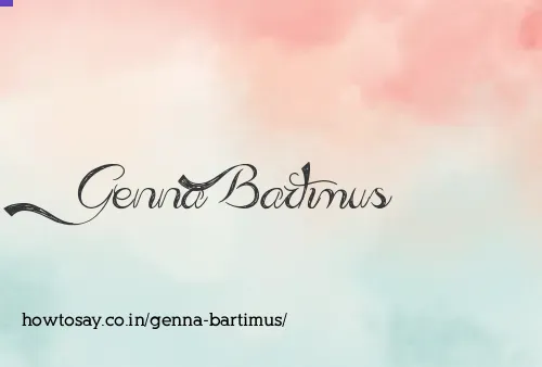 Genna Bartimus