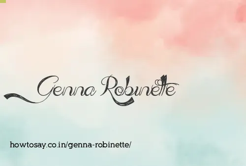 Genna Robinette