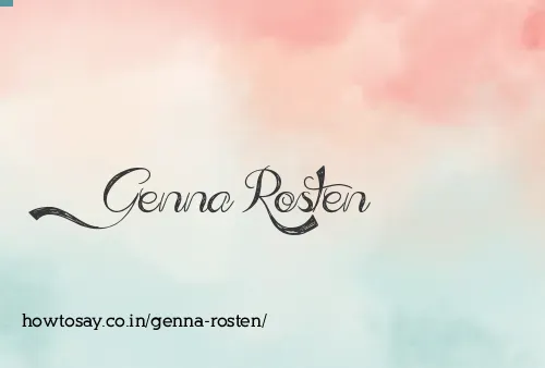 Genna Rosten