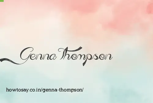 Genna Thompson