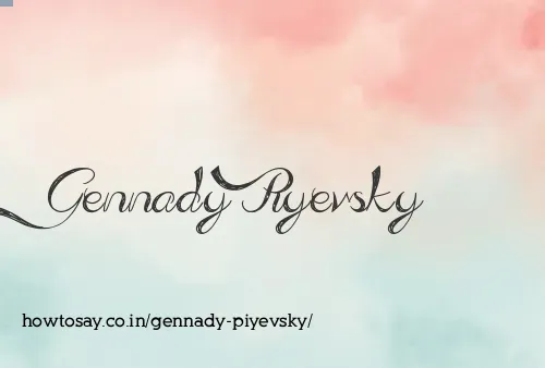 Gennady Piyevsky