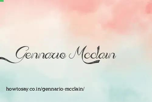 Gennario Mcclain