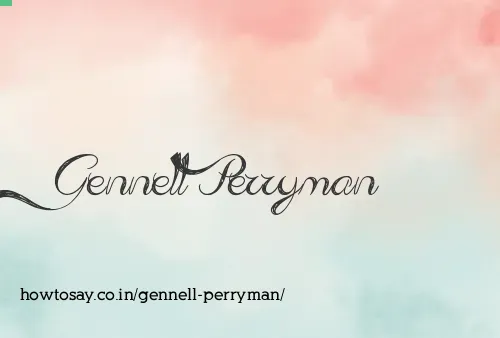 Gennell Perryman