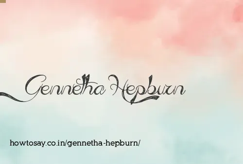 Gennetha Hepburn