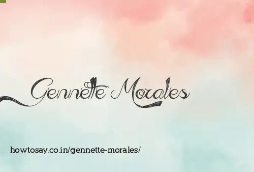 Gennette Morales
