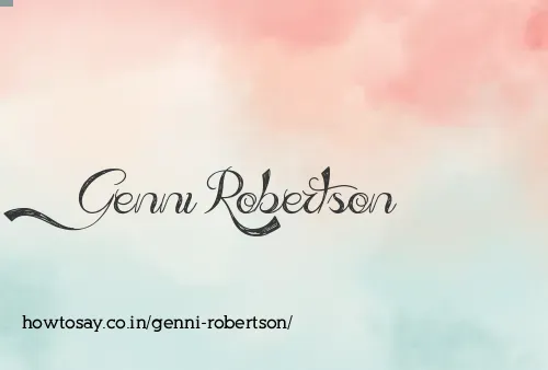 Genni Robertson