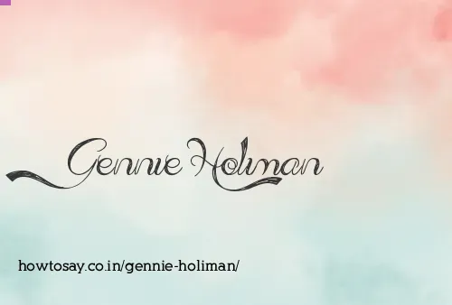 Gennie Holiman