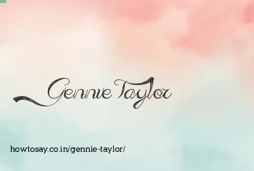Gennie Taylor