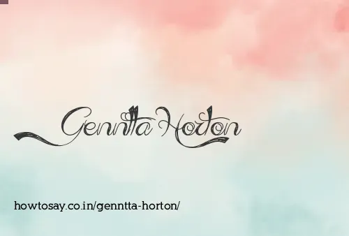 Genntta Horton