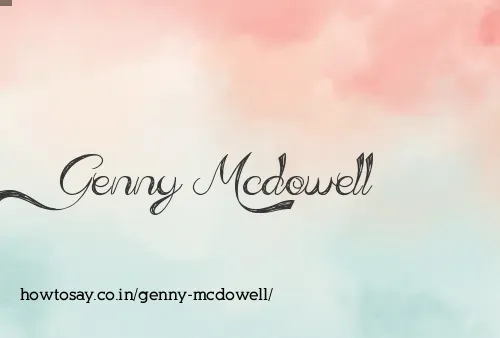 Genny Mcdowell